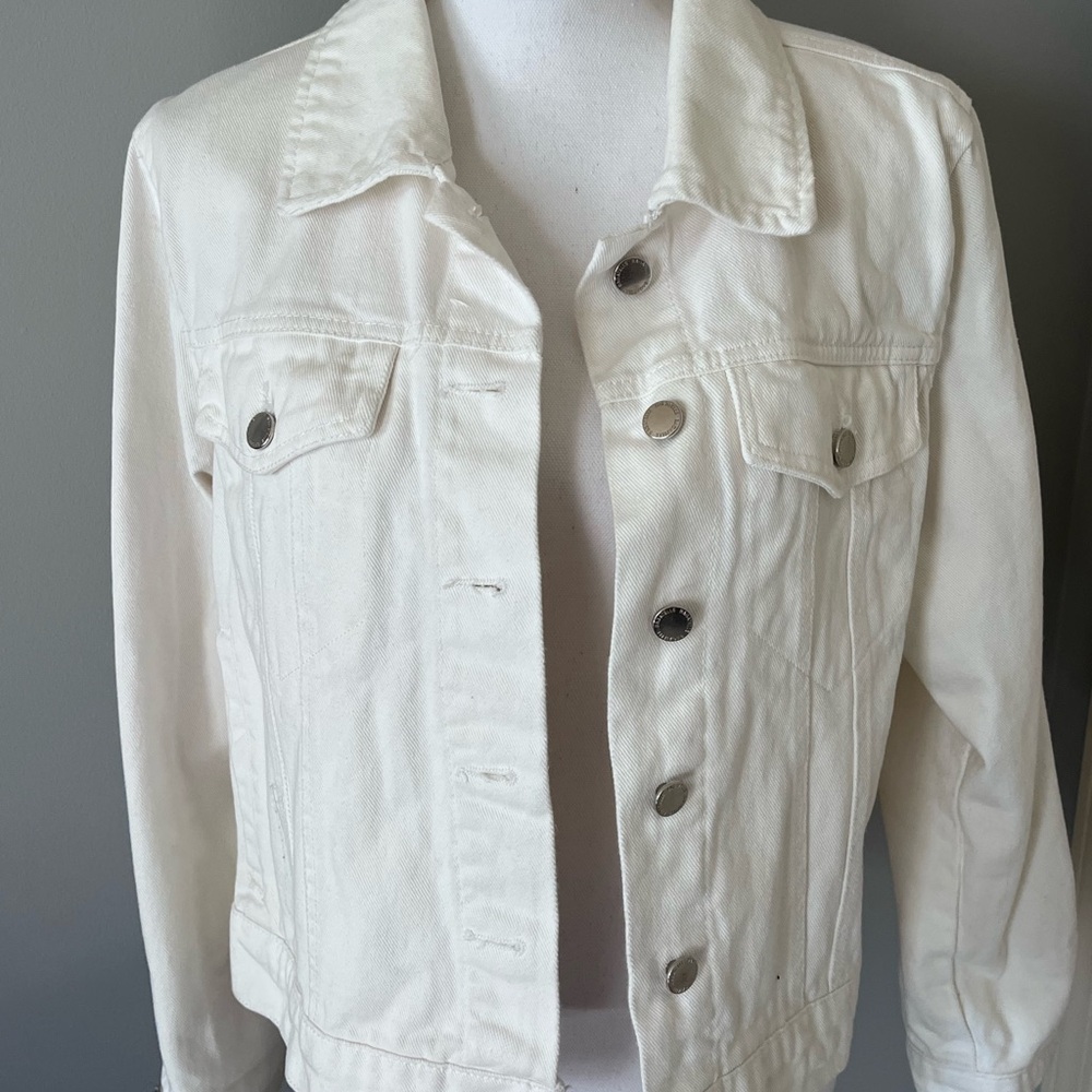 Bagatelle White Jean Jacket Classic Denim Style